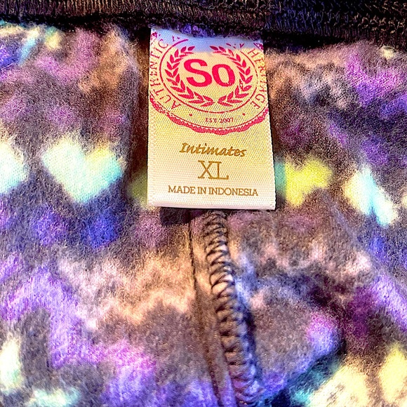 Fleece super soft micro fleece pants Nordic pattern Drawstring - Picture 4 of 5